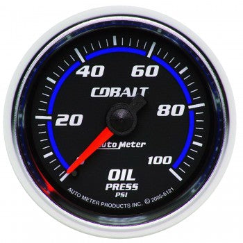 Oil Pressure: 0-100 PSI Cobalt Mechanical Gauge (2 1/16")