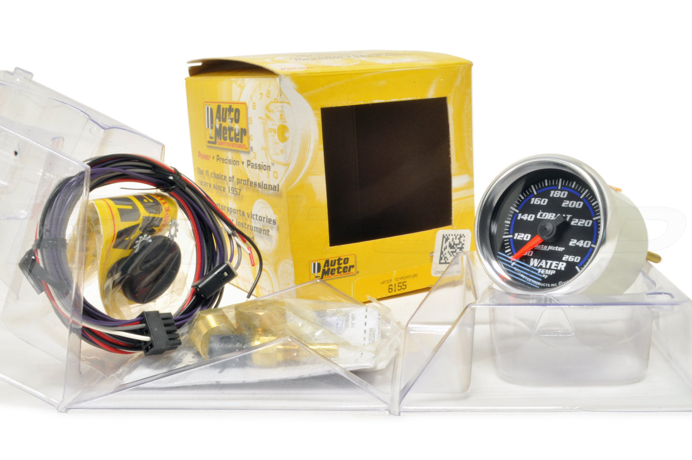 Auto Meter Cobalt 52mm Water Temp Gauge 100-260°F (6155)