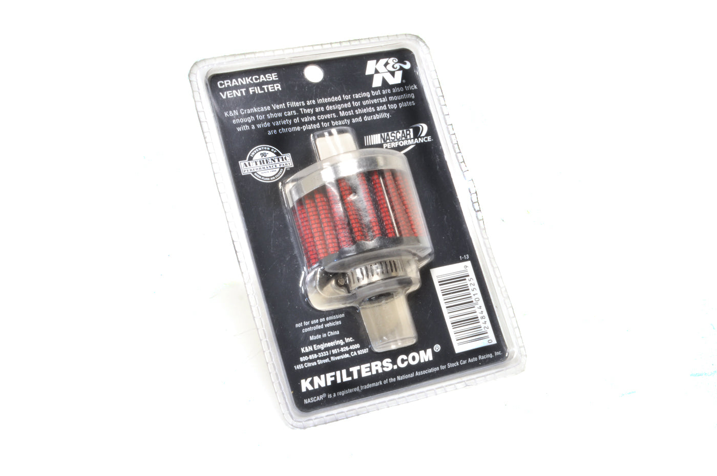 K&N Breather Filter with 5/8 inch Rubber Flange (62-1340)