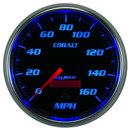 Speedometer: 0-160MPH Cobalt Air Core Gauge (5")