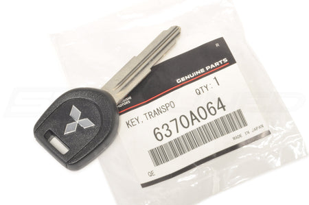 Mitsubishi OEM Key Blank with Chrome Diamonds for Evo 7/8/9 (6370A064)