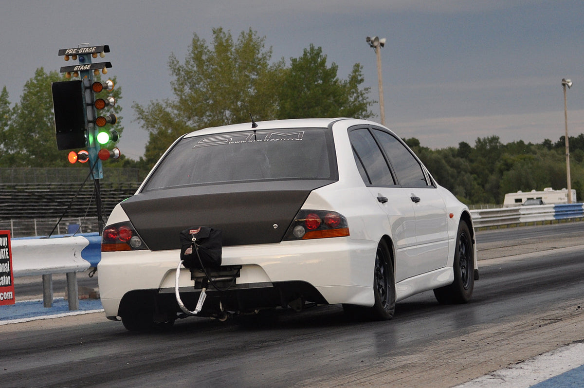 White Evo with JDM 9 Rear Bumper