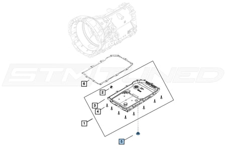 Mopar Transmission Oil Pan Drain Plug for Hellcat TRX Trackhawk (68261581AA)