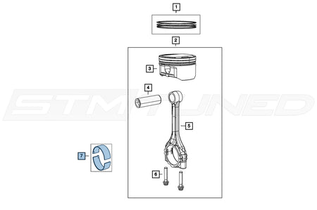 Mopar Rod Bearings for Hemi Hellcat TRX Trackhawk SRT (68362046AA)