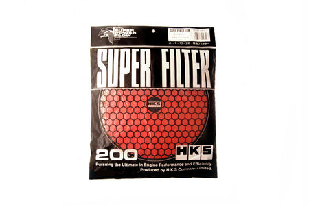 HKS 200 millimeter Red Round Filter (70001-AK032)