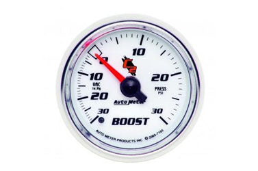 Boost/Vacuum: -30 to 30 PSI - C2 Mechanical Gauge (2 1/16") 