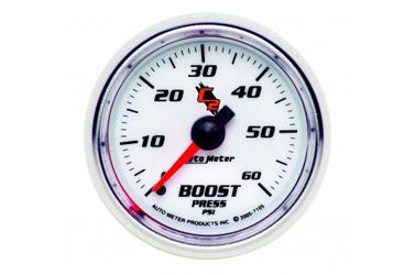 Boost: 0-60 PSI - C2 Mechanical Gauge (2 1/16")