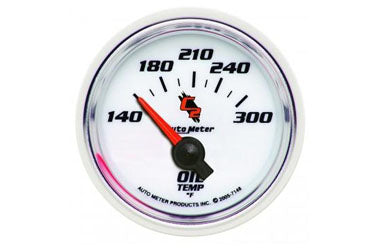 Oil Temperature: 140-300 °F - C2 Air-Core Gauge (2 1/16") 