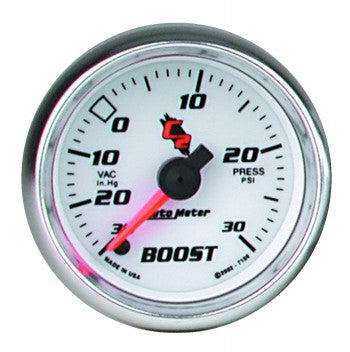 Boost/Vacuum: -30 to 30 PSI - C2 Stepper Motor Gauge (2 1/16")