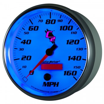 Speedometer: 0-160 MPH - C2 In-Dash Gauge (5")