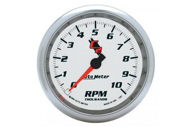 Tachometer: 0-10,000 RPM - C2 In-Dash Gauge (3 3/8")