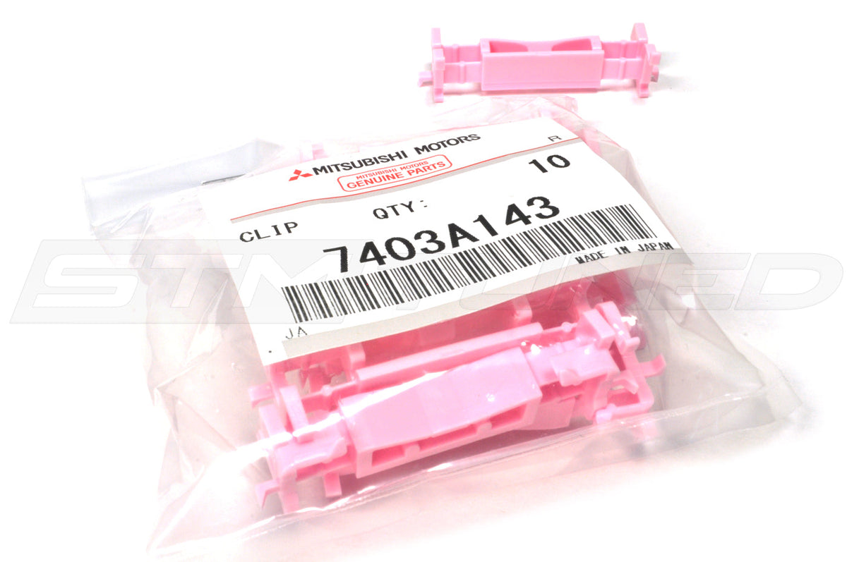Mitsubishi OEM Pink Drip Molding Clip for Evo X (7403A143)