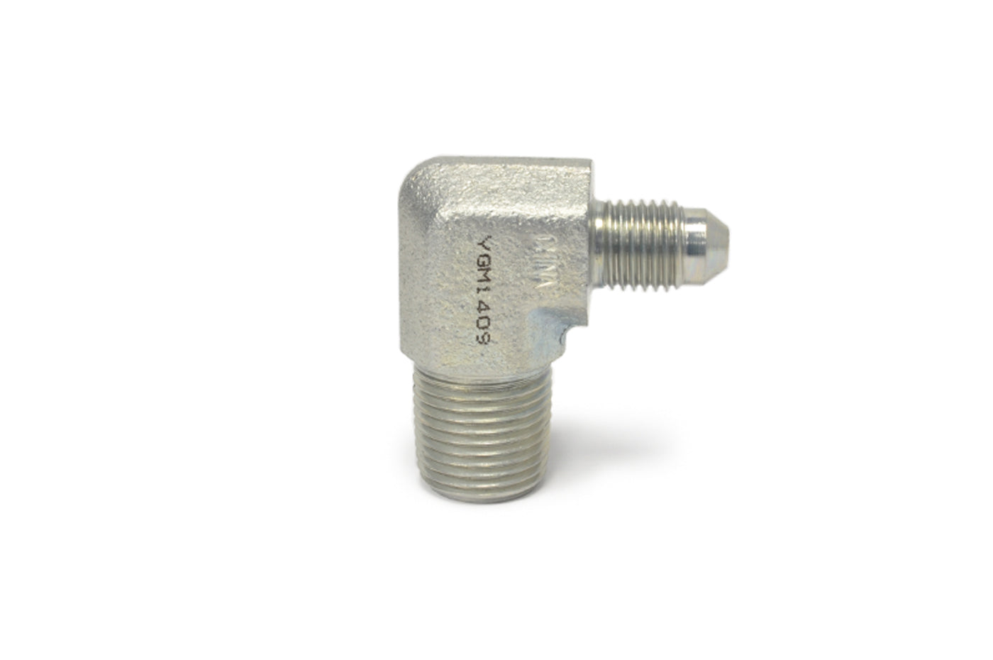 '-4AN 90° to 3/8 NPT Male Steel Turbo Adapter Fitting (782246)