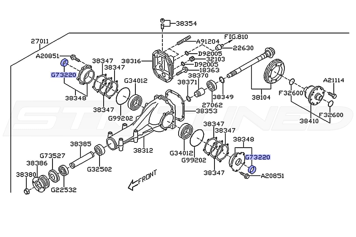 2021 Subaru STi diagram for reference