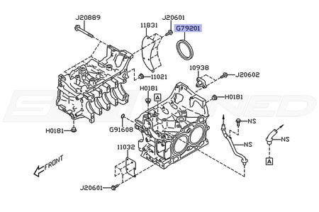 Subaru OEM Crankshaft Oil Seal for 2015-2022+ WRX (806792010)