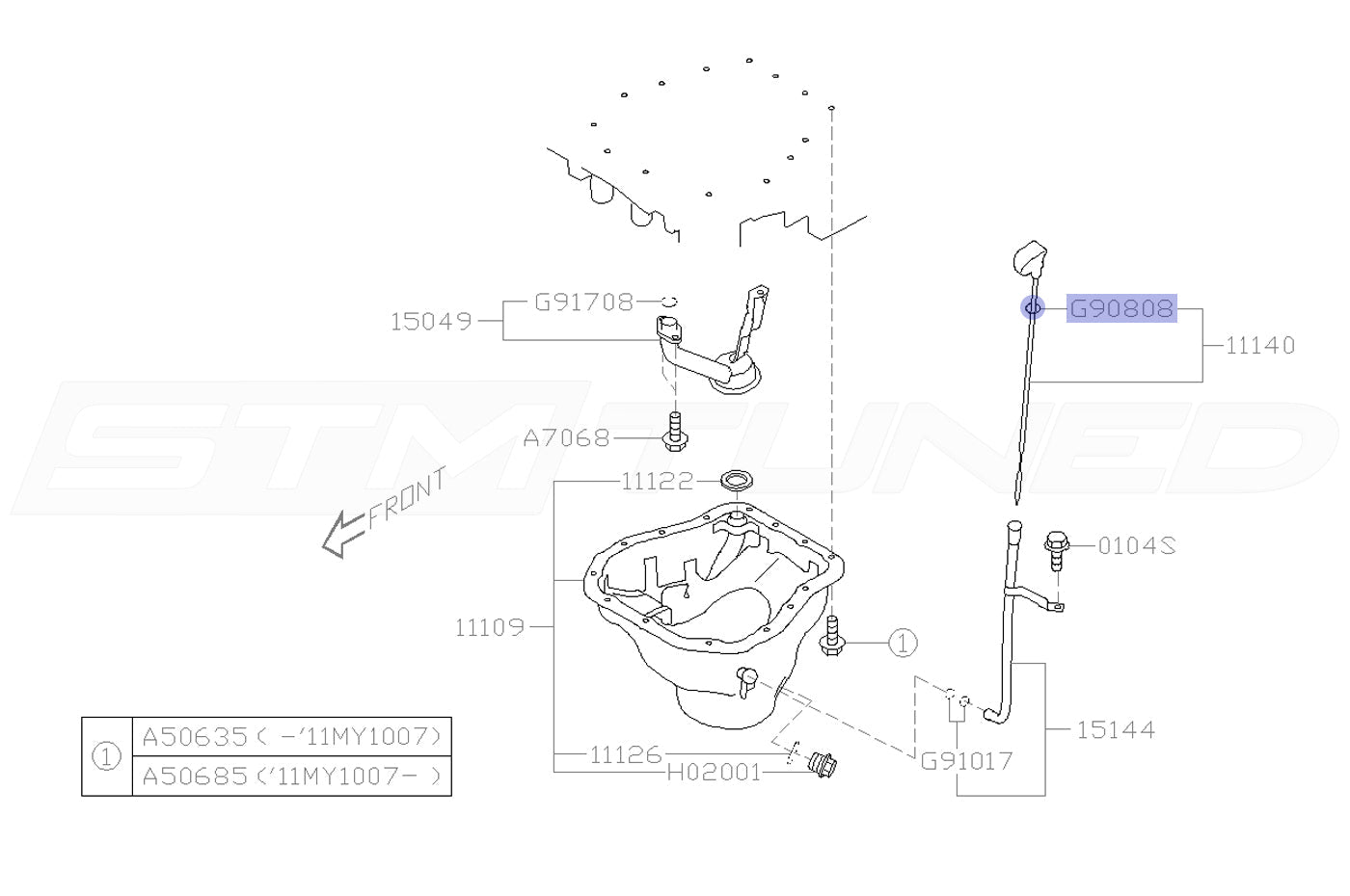 2014 EJ25 STi Diagram