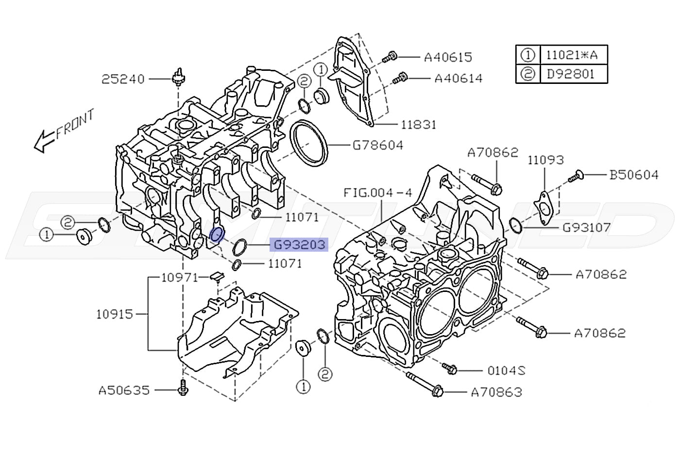EJ2% 2021 STi Diagram