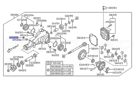 Subaru OEM Rear Diff Fill Plug for 2022+ WRX (807018080)