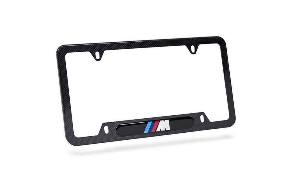 BMW M Carbon Fiber License Plate Frame (82112348413)