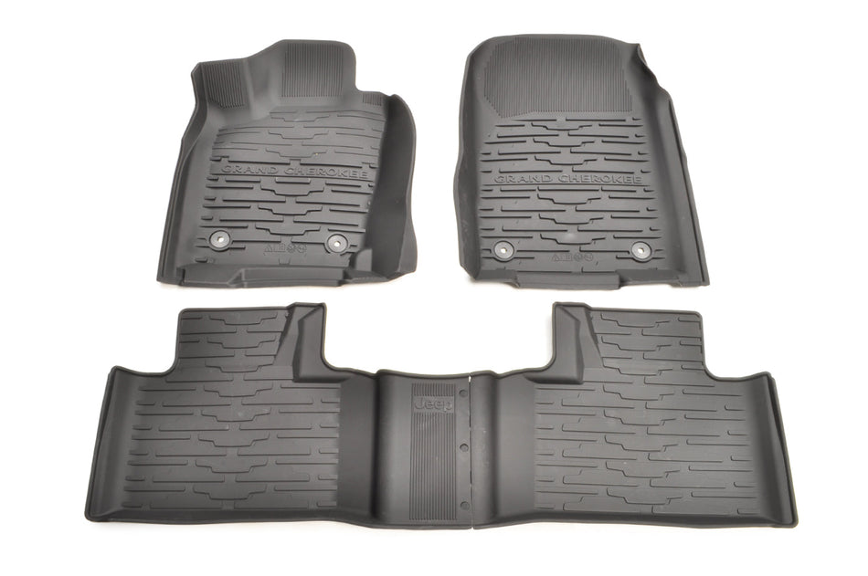 Mopar Rubber Floor Mats for 2016+ Jeep Grand Cherokee (82215577AC)
