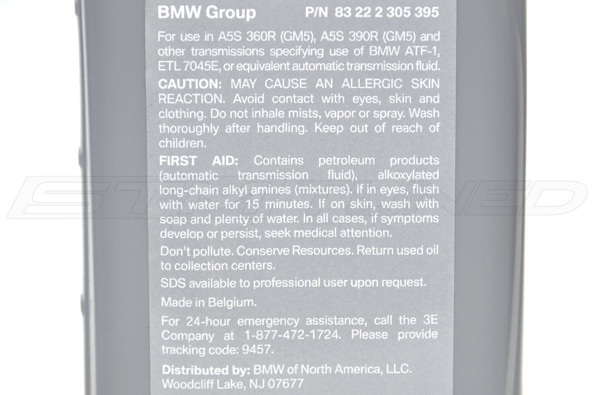 BMW OEM Automatic Transmission Fluid ATF 1 (83222305395)