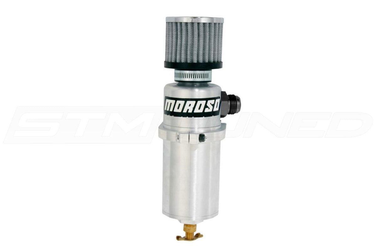 Moroso Billet Engine Oil Catch Can with Breather (85500)