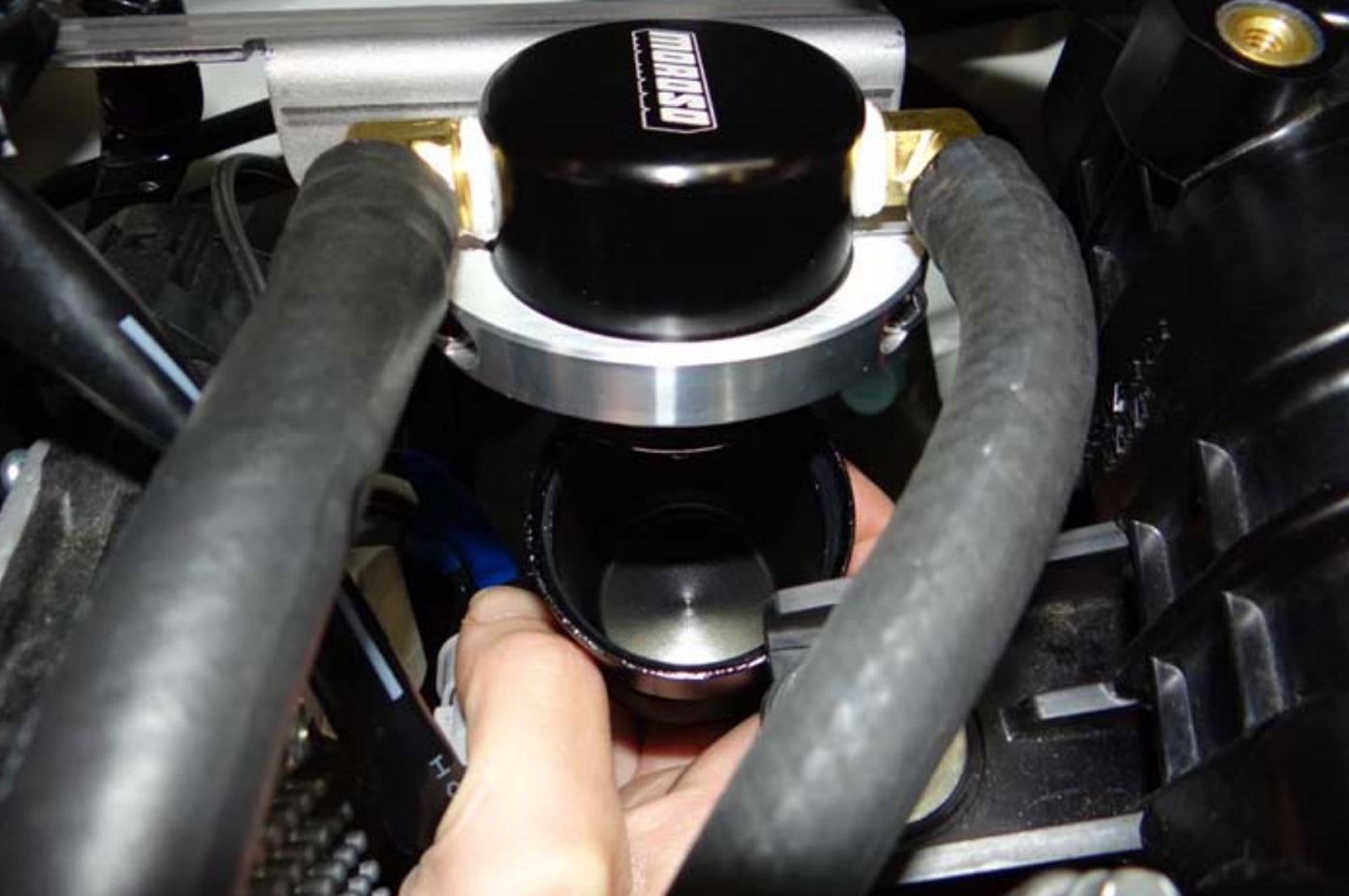 Moroso Air Oil Separator Drain for 2015+ WRX (85673)