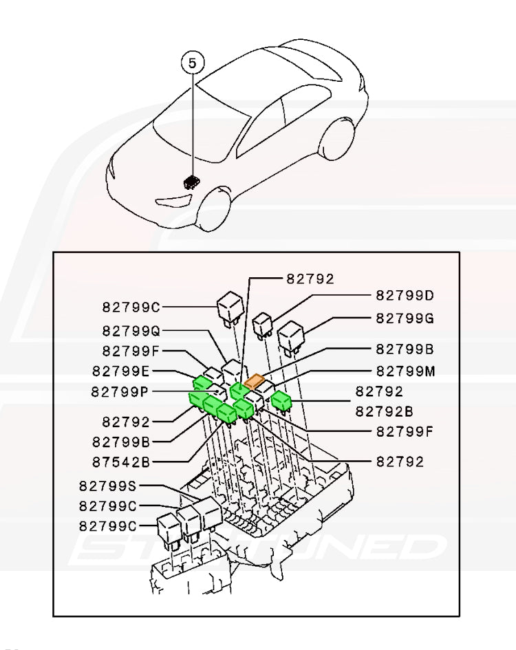 Mitsubishi OEM Relay for Evo X (8627A030)