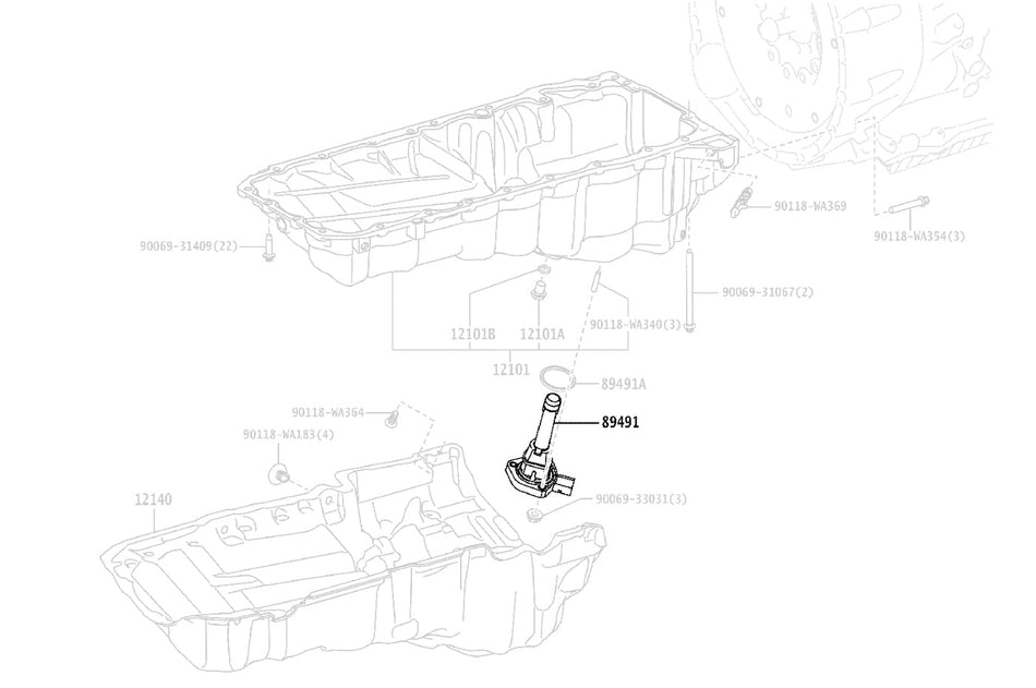 Toyota OEM Engine Oil Level Sensor for 2020 Supra (89491WAA01)