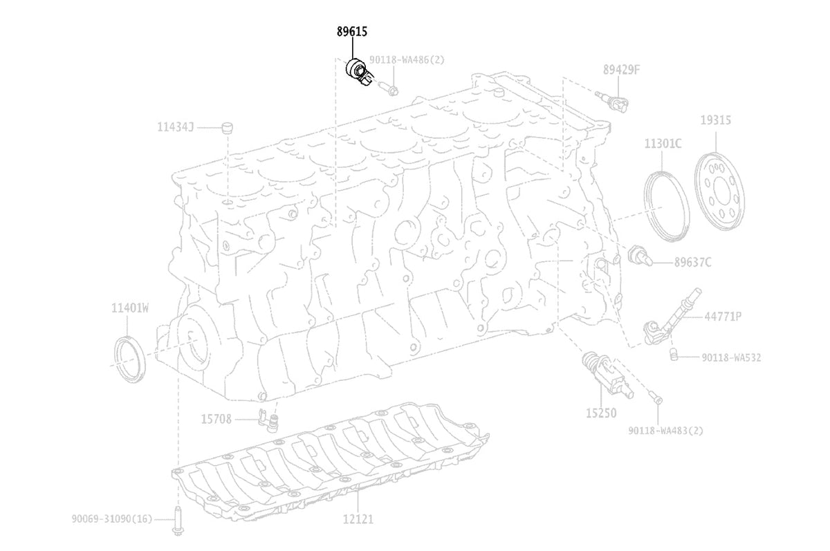 Toyota OEM Knock Sensor for 2020 Supra (89615WAA01)