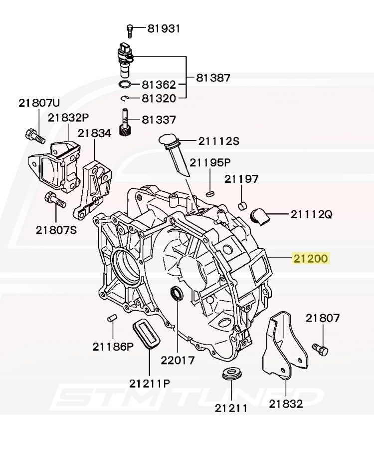 MD749981 Evo 8 5-Speed Diagram