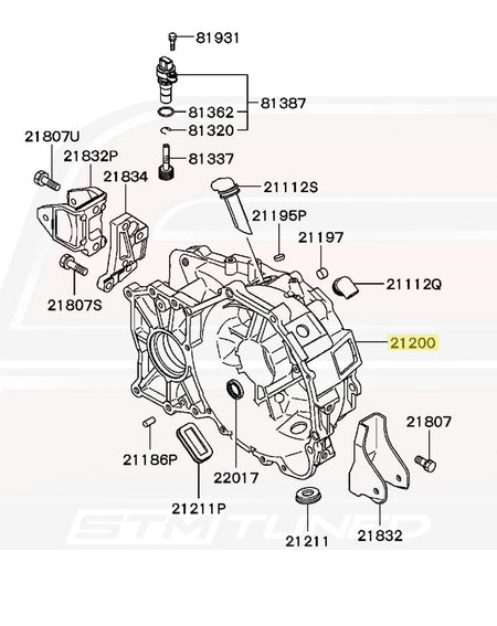 MD749981 Evo 8 5-Speed Diagram