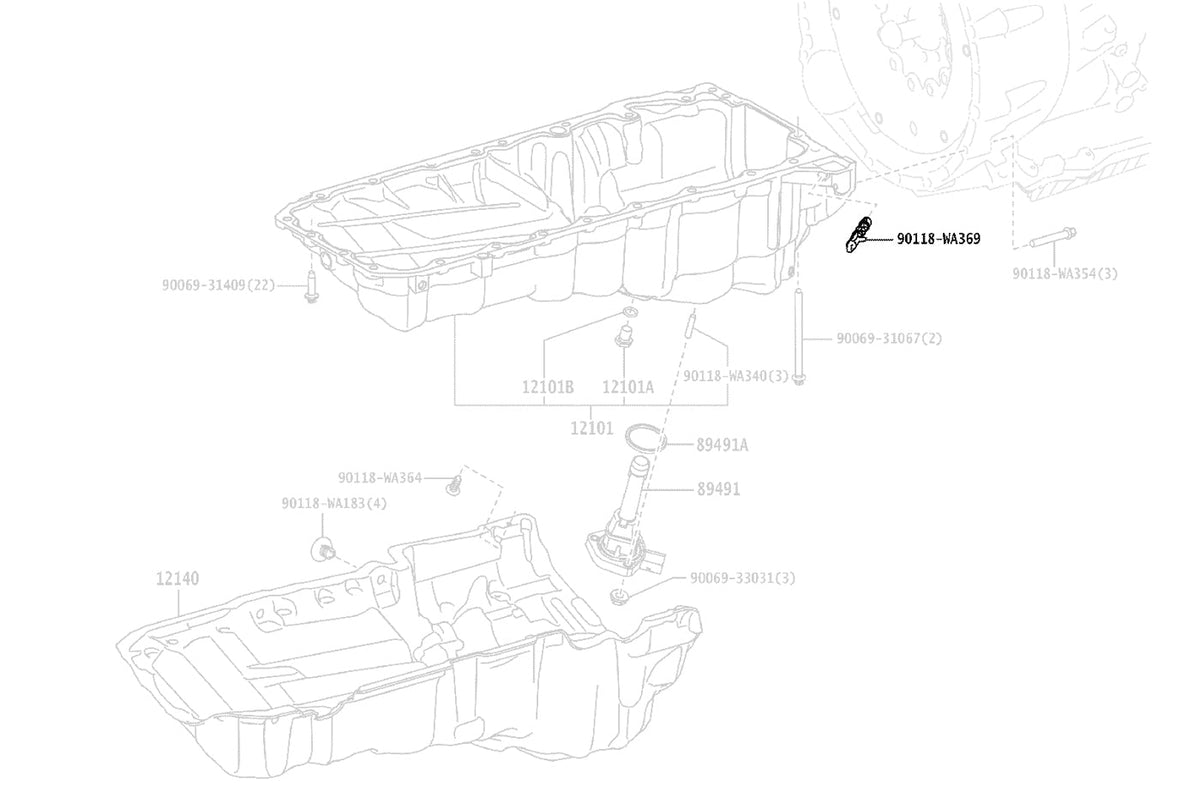 Toyota OEM Engine Oil Pan Blind Plug for 2020 Supra (90118WA369)