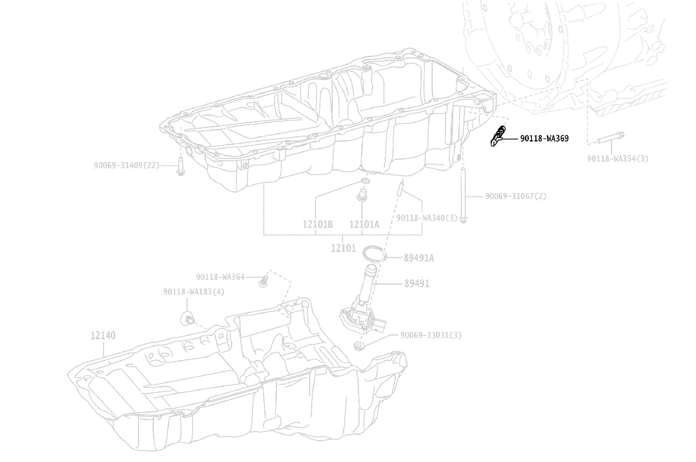 Toyota OEM Engine Oil Pan Blind Plug for 2020 Supra (90118WA369)