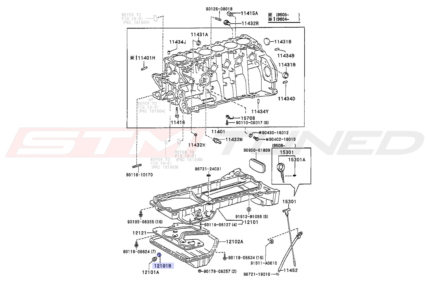 MK4 Supra Oil Pan Diagram