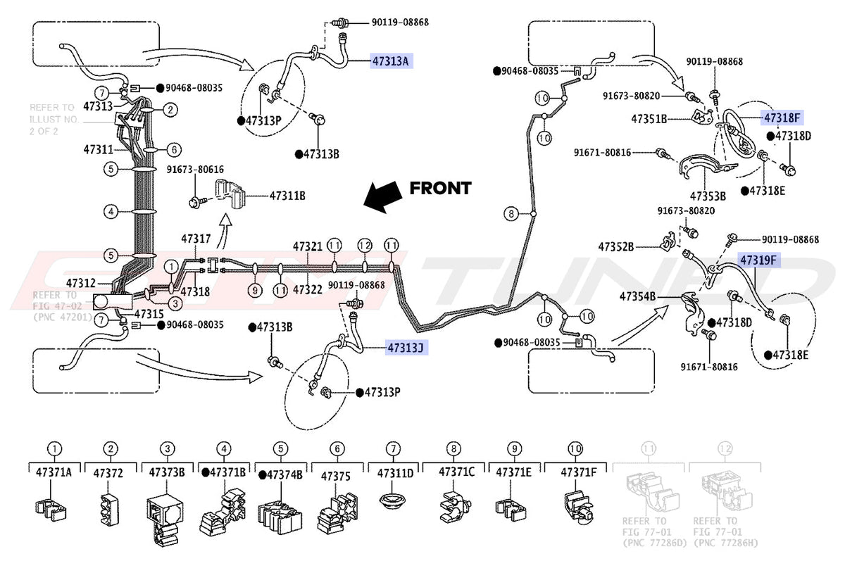 Toyota OEM Brake Lines for 2023+ Corolla GR