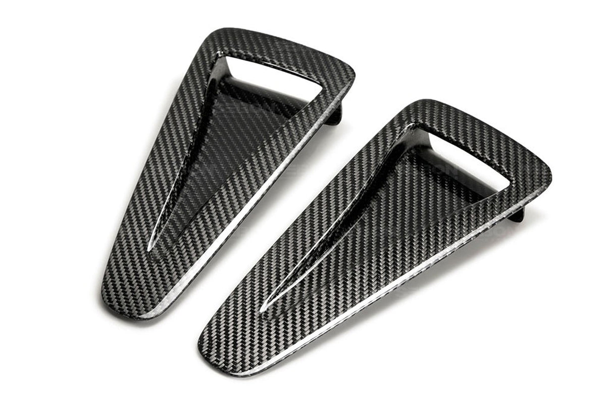 AD0910NSGTR-OE Seibon R35 GTR Carbon Fiber Hood Vent Air Ducts