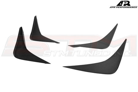 APR Carbon Fiber Front Bumper Canards - 09-11 GTR