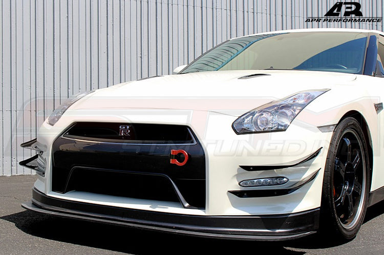 APR Carbon Fiber Front Bumper Canards - 12-18 GTR