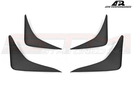 APR Carbon Fiber Front Bumper Canards - 12-18 GTR