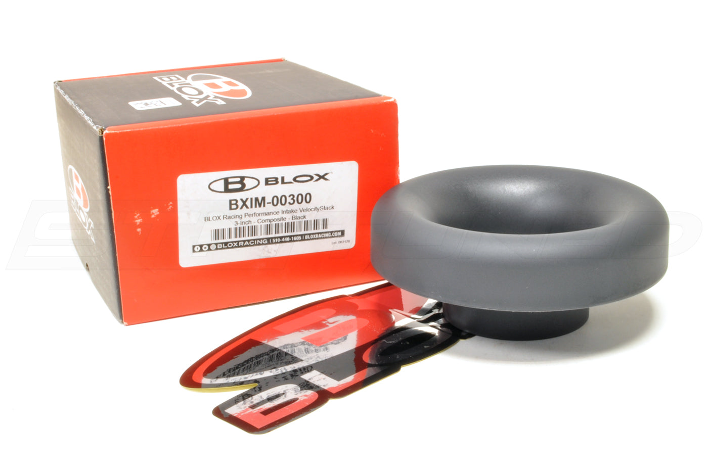 BLOX Racing Composite Velocity Stack (BXIM-00300 3" Inlet is pictured)