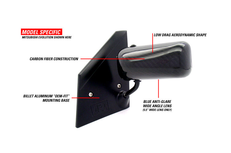 APR Formula GT3 Carbon Fiber Mirrors for Evo X (CB-410032B)