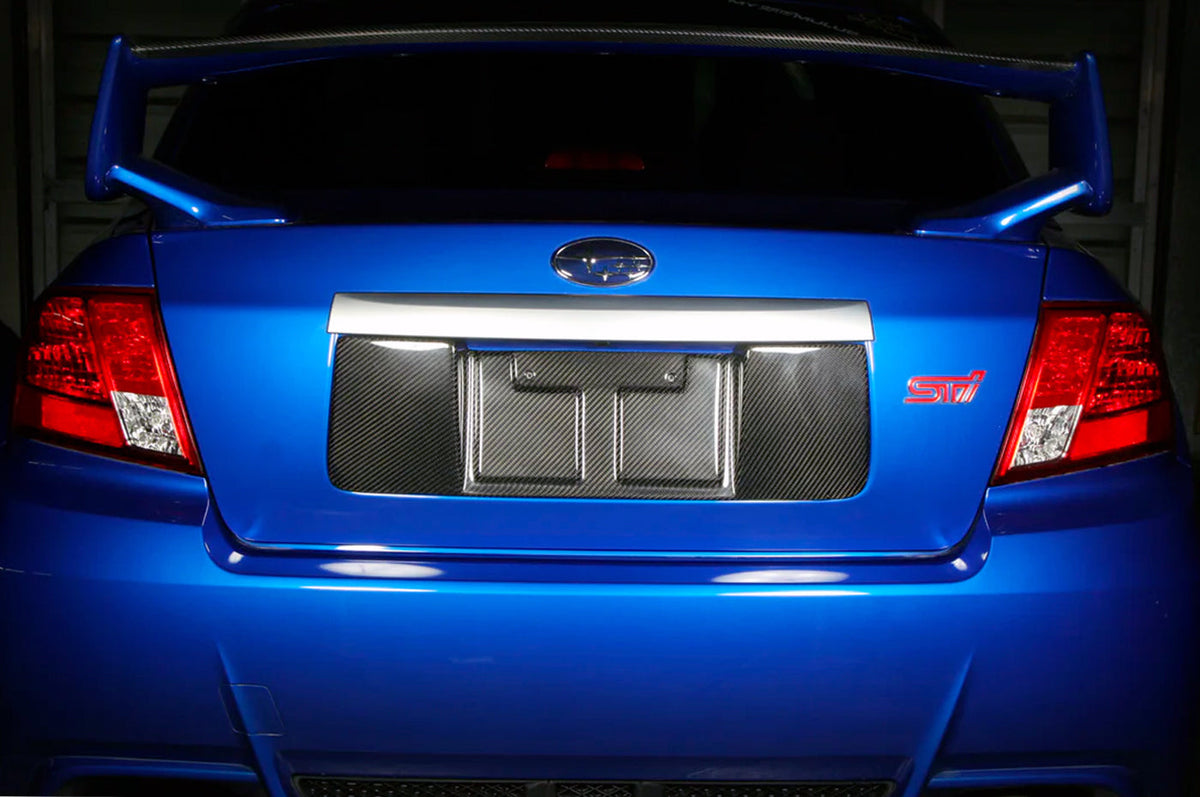 APR Carbon Fiber License Plate Backing for 11-14 WRX/STi Sedan (CBX-WRXLIC11)