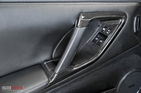 CFI0910NSGTR-C Seibon R35 GTR Carbon Fiber Interior Door Trim