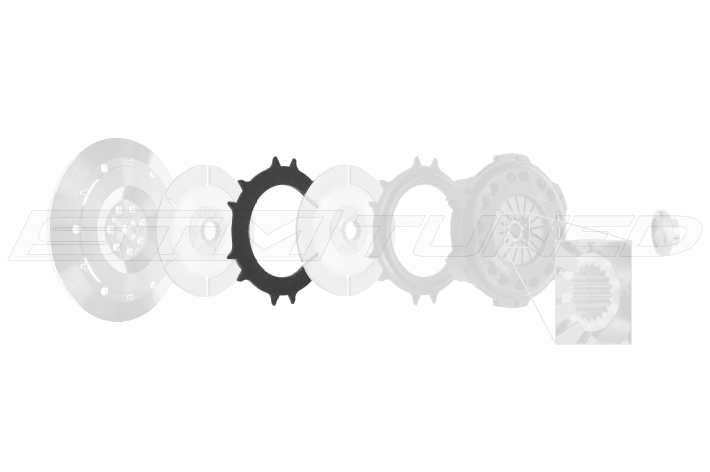 PTT 7.25 Clutch Floater Plate for Evo/DSM (CH041)