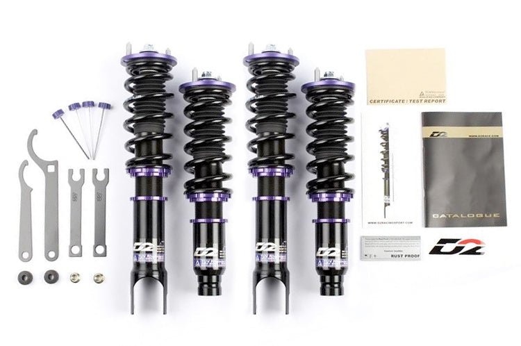 D2 Coilovers for Mitsubishi Evo DSM 3000GT GVR4 (Each model will vary)
