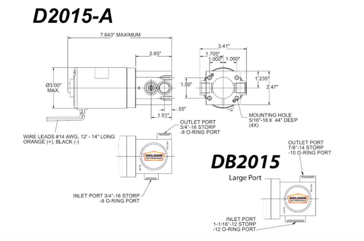 Weldon 1400 hp fuel pump D2015 schematic
