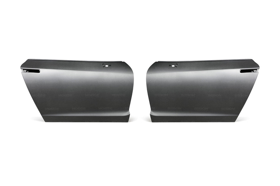 Seibon Dry Matte Carbon Fiber Doors for R35 GTR (DD0910NSGTR-OE-DRY)