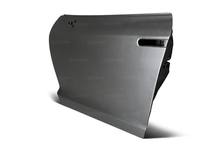 Seibon Dry Matte Carbon Fiber Doors for R35 GTR (DD0910NSGTR-OE-DRY)