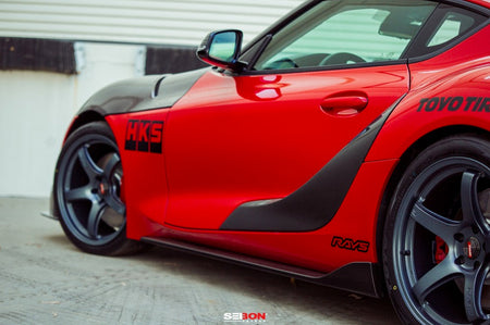 Seibon Carbon Fiber Door Garnish for Supra GR (DG20TYSUP-OE)